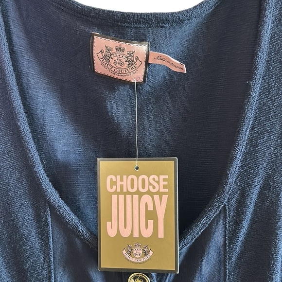 Y2K Juicy Couture Blue Jumpsuit.Terry cloth material,sleeveless,utility pockets - Picture 5 of 16